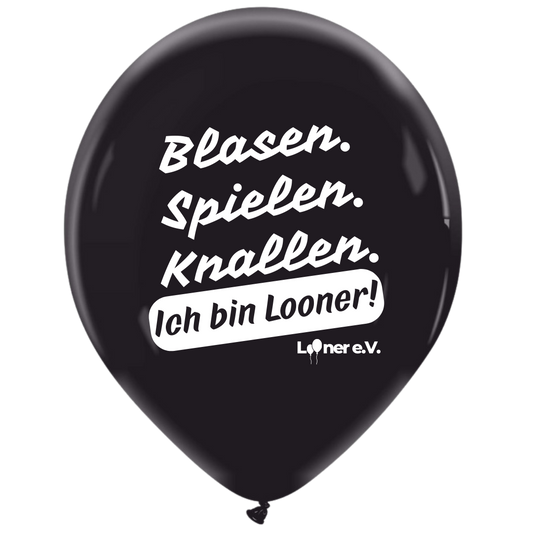 Blasen, spielen, knallen