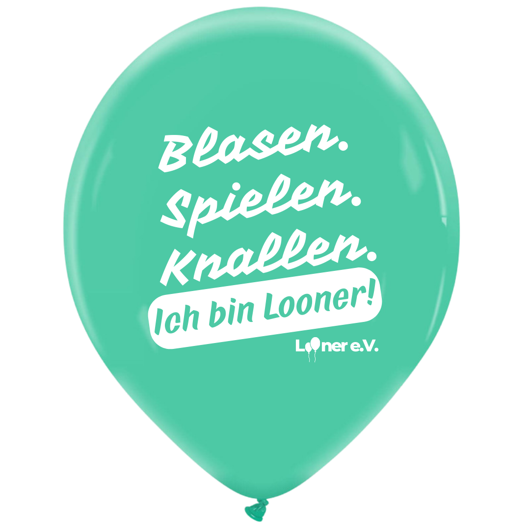 Blasen, spielen, knallen