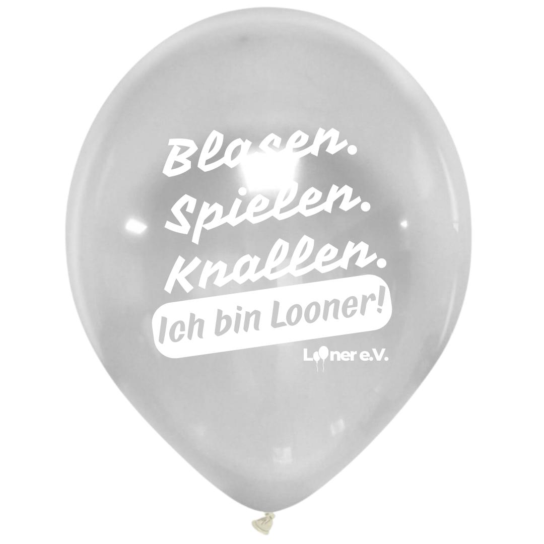 Blasen, spielen, knallen