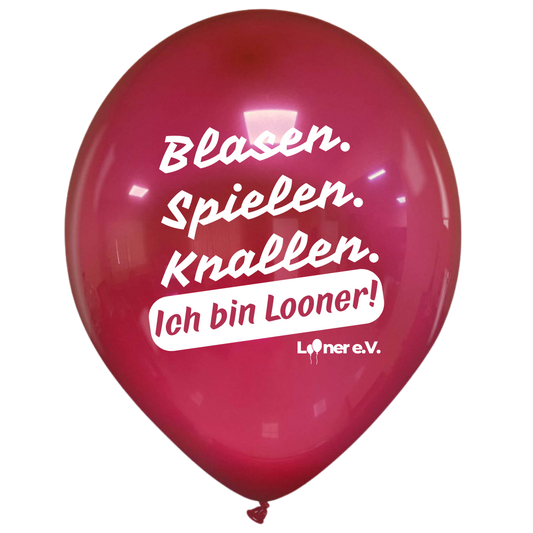 Blasen, spielen, knallen